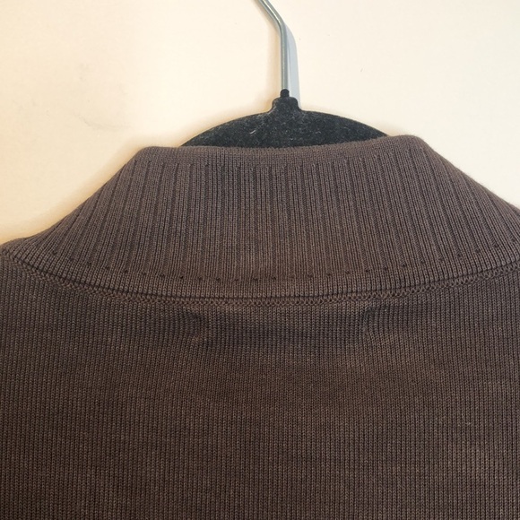 Cutter & Buck 1/4 Zip Mock Neck Supima Cotton Pullover Sweater, L - Picture 7 of 13
